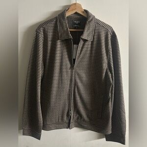 Todd Snyder Houndstooth Zip Jacket in Desert Beige- Medium, NWT